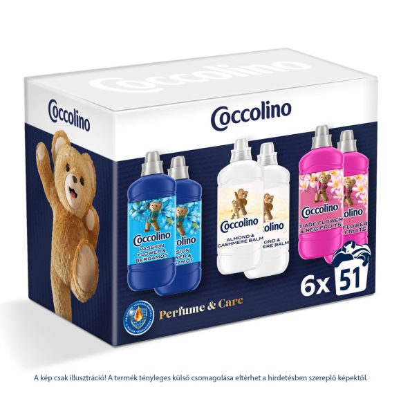 Coccolino Perfume & Care öblítőválogatás (6x1275 ml)