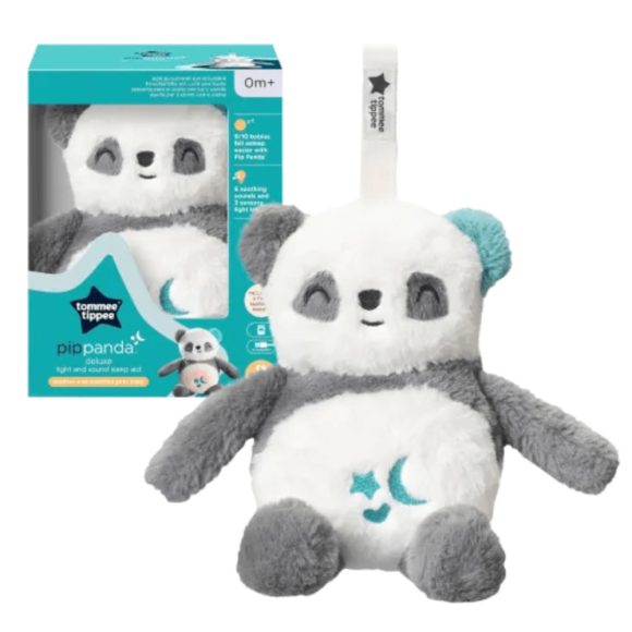 Tommee Tippee Pip Panda Deluxe világító, zenélő alvássegítő plüss