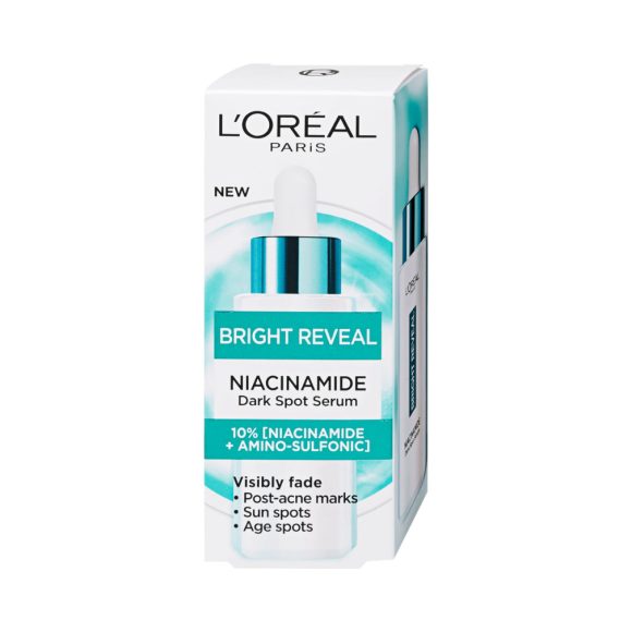 L'Oréal Paris Bright Reveal sötét foltok elleni szérum niacinamiddal (30 ml)