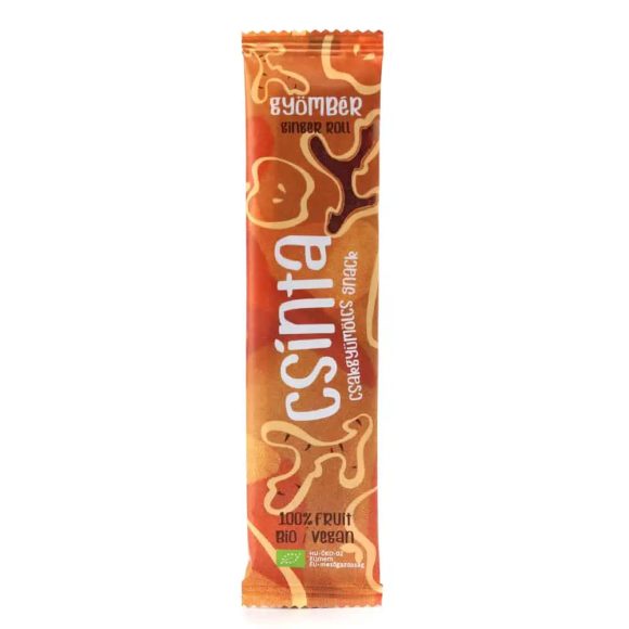 Csinta Bio Gyömbéres gyümölcs snack, 12g