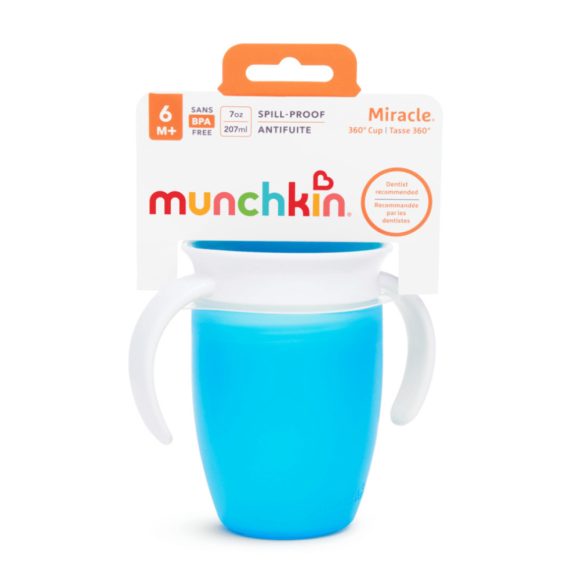 Munchkin Miracle Cup itatópohár, 207 ml (kék)