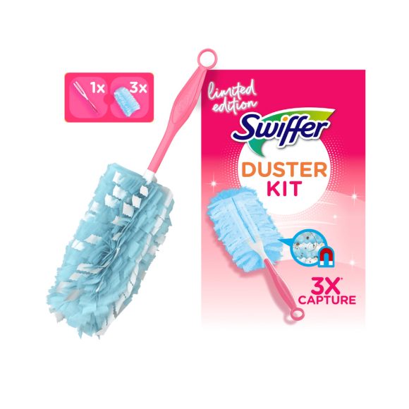 Swiffer Duster pink dobozos kezdőszett + 3 utántöltő