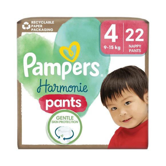 Pampers Harmonie Pants bugyipelenka 4, 9-15 kg, 22 db