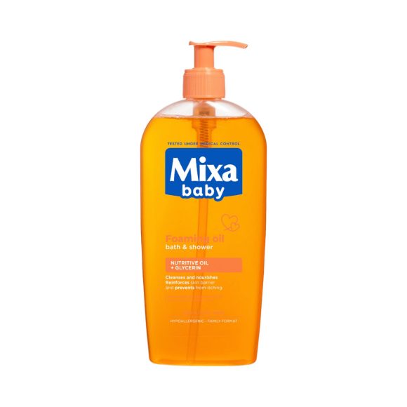 Mixa Baby habzó olaj fürdetéshez és zuhanyzáshoz babáknak  (400 ml)