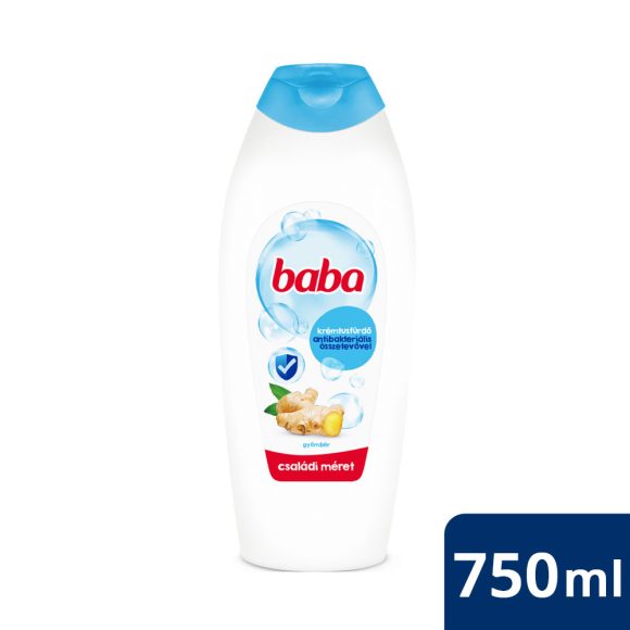 Baba krémtusfürdő antibakteriális összetevővel - gyömbér (750 ml)