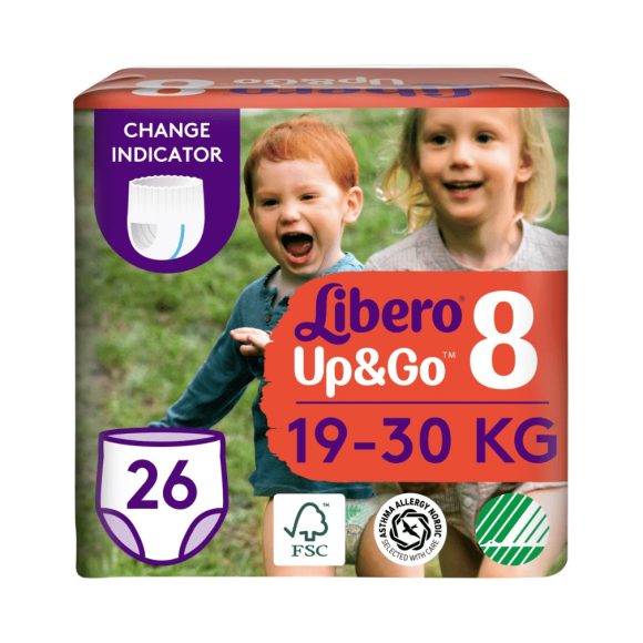 Libero Up&Go 8 bugyipelenka, 19-30 kg, 26 db