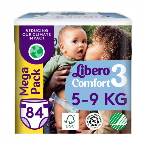 Libero Comfort 3 pelenka, 5-9 kg, 84 db