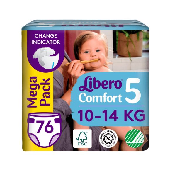 Libero Comfort 5 pelenka, 10-14 kg, 76 db