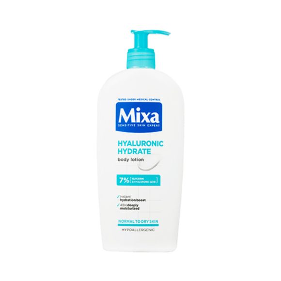 Mixa Hyaluronic Hydrate intenzíven hidratáló testápoló normál és száraz bőrre (400 ml)