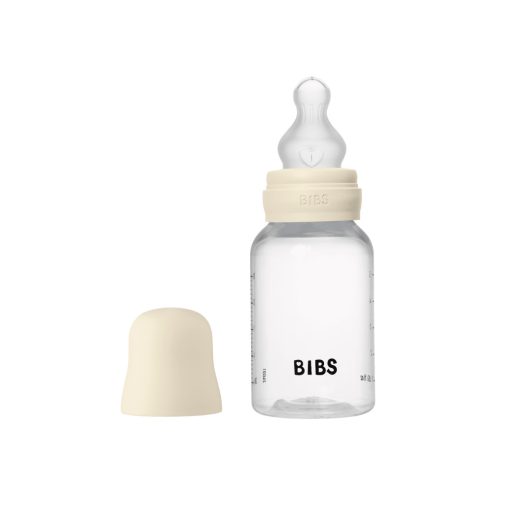 BIBS cumisüvegszett 150 ml - szilikon cumifejjel - krémfehér