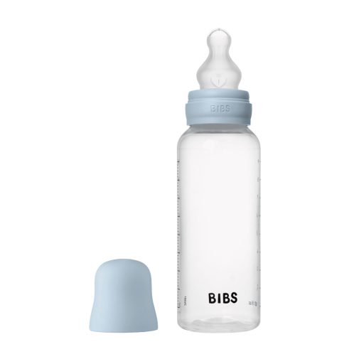 BIBS cumisüvegszett 270 ml - szilikon cumifejjel - pasztellkék