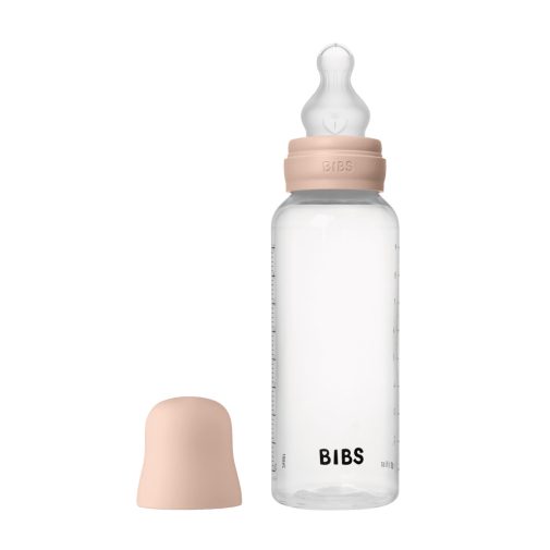 BIBS cumisüvegszett 270 ml - szilikon cumifejjel - púderrózsaszín