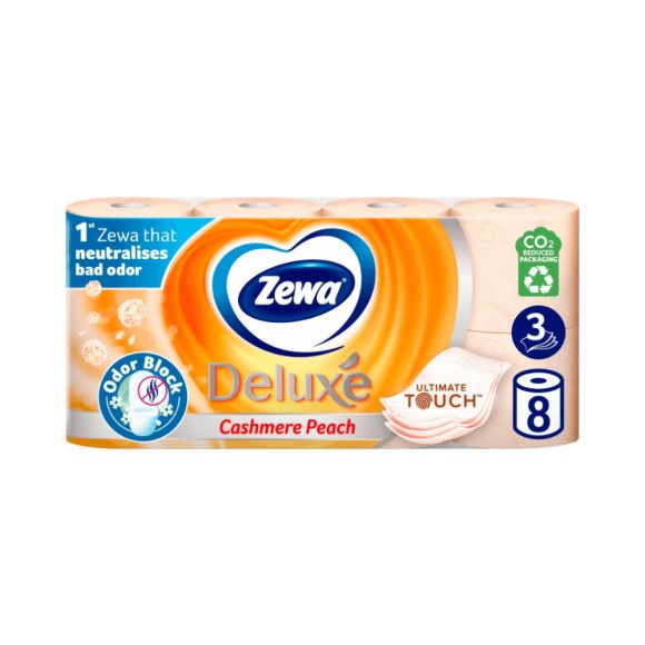 Zewa Deluxe Cashmere Peach 3 rétegű toalettpapír (8 tekercs)