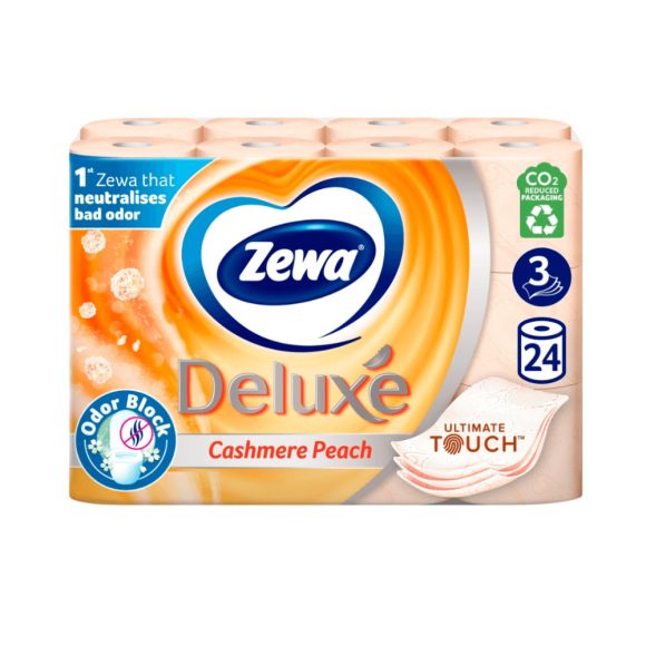 Zewa Deluxe Cashmere Peach 3 rétegű toalettpapír (24 tekercs)