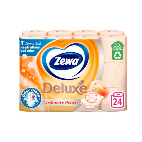 CSOMAGOLÁSSÉRÜLT - Zewa Deluxe Cashmere Peach 3 rétegű toalettpapír (24 tekercs)