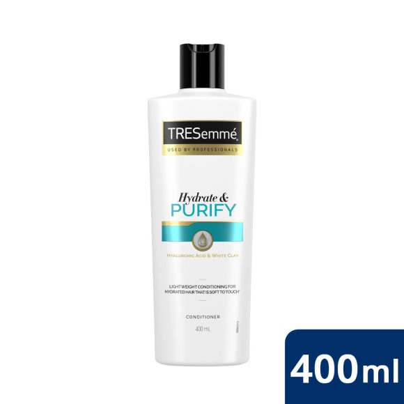 TRESemmé Hydrate & Purify hajbalzsam zsírosodó hajra hialuron savval (400 ml) 