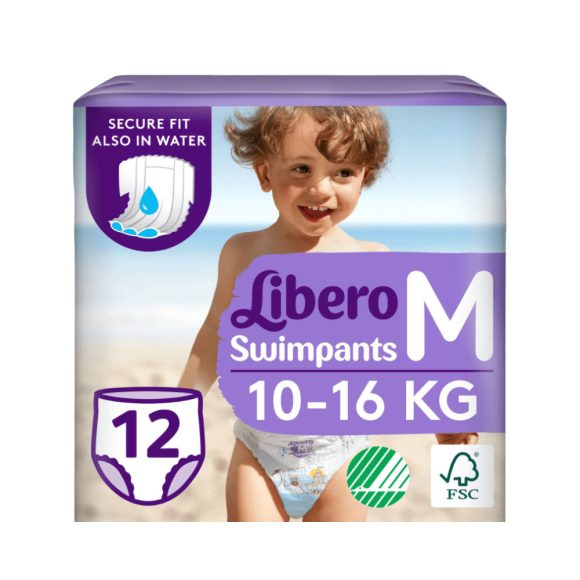 Libero Swimpants medium úszópelenka 10-16 kg, 12 db