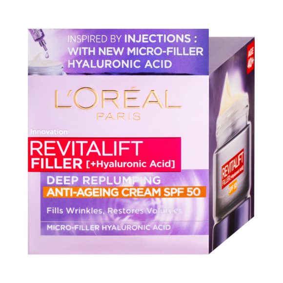 L'Oréal Paris Revitalift Filler nappali krém SPF 50 (50 ml)