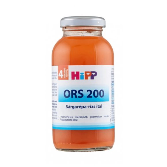 Hipp ORS sárgarépa-rizs ital hasmenés babák kezelésére, 4 hó+ (200 ml)