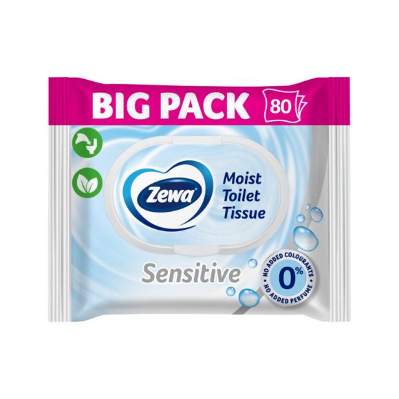 Zewa Sensitive Bigpack nedves toalettpapír (80 db)